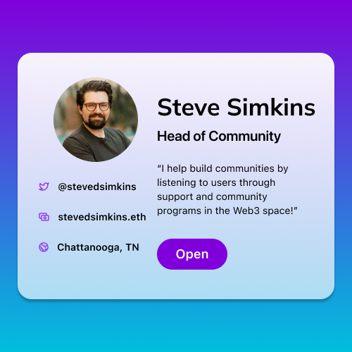 Screenshot of web app